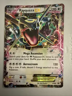 Pokemon TCG Rayquaza EX (Shiny) - XY Promos XY69 (DAMAGED) - Image 1
