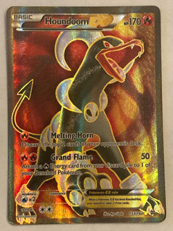 Pokemon TCG Houndoom EX Full Art - Breakthrough - 153/162 - NM - Image 1