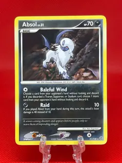 Pokemon TCG Absol 21/132 Secret Wonders Non Holo Rare English 2007 LP - Image 1