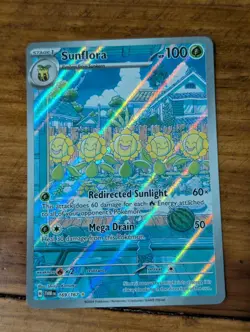 Sunflora 169/167 Pokemon Twilight Masquerade Illustration Rare NM - Image 1