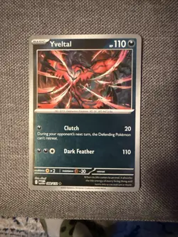 Yveltal 088/132 ME01: Mega Evolution Reverse Holo Rare Pokemon TCG NM - Image 1