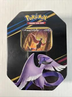 Pokemon TCG Crown Zenith Tin Galarian Articuno New Sealed with Promo/ 4 Packs - Image 1