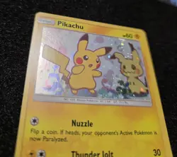 Pikachu SM162 Sun & Moon Mimikyu black star Promo Holo Pokemon TCG Card Shiny - Image 5