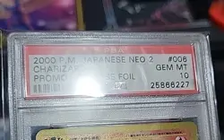Pokemon 2000 Reverse Foil Charizard #006 Promo Neo 2 PSA 10 GEM MINT *swirl* - Image 4