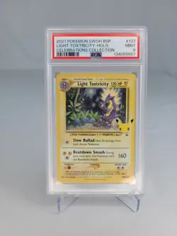 2021 Pokemon Celebrations Light Toxtricity SWSH Promo Holo - PSA 9 Mint - Image 1