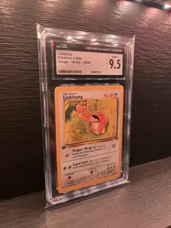 Lickitung Pokemon (1999) Jungle - 1st Ed. - 38/64 Graded Pokemon Card - Image 1