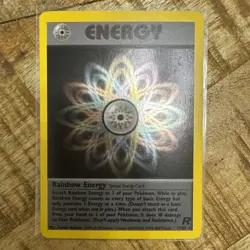 Pokemon TCG Rainbow Energy 17/82 Team Rocket 1st Edition Holo Rare LP - Image 2