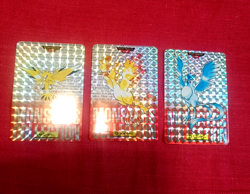 Pokemon Card Cardddass Japanese Articuno Zapdos Moltres Mint 1998 TCG Set 3 - Image 1