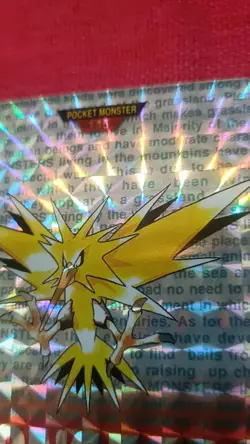 Pokemon Card Cardddass Japanese Articuno Zapdos Moltres Mint 1998 TCG Set 3 - Image 2