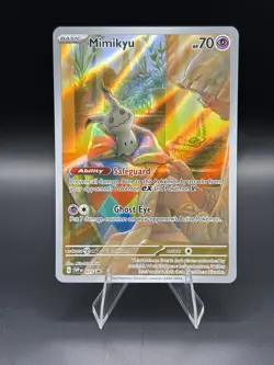 Mimikyu SVP075 Black Star Promos Paldean Fates Full Art Holo Pokemon TCG - Image 1