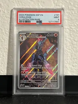 Pokemon Ceruledge 197/191 Illustration Rare Pokemon Surging Sparks PSA 9 Mint - Image 1