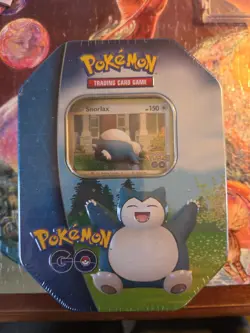 Pokemon TCG Pokemon Go Tin Snorlax Factory Sealed - Image 1