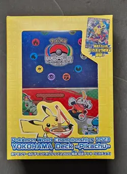 Pokemon Sealed World Championships 2023 Yokohama Pikachu EX Deck Worlds Promo - Image 1