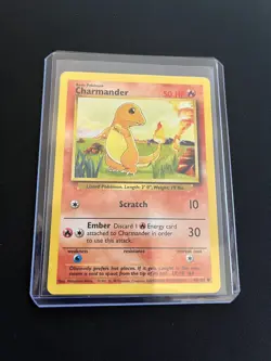 Charmander 46/102 EXC Pokemon Card Base Set Non Holo WOTC Vintage 1999 Unlimited - Image 4
