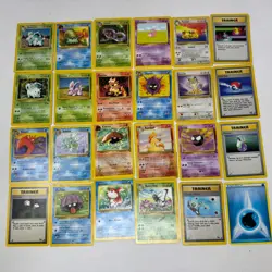 Vintage Pokemon Card Lot 24 Cards WOTC Base/Jungle/Fossil Mix Commons/Uncommons - Image 1