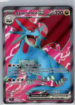 Salamence ex 177/159 SV09: Journey Together - Pokemon Card - NM - Image 1