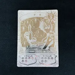R041 Nami No.3 Japanese One piece Big Retro Card Super Rare Silver 4.5" x 3" - Image 1