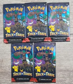 Pokemon Trick Or Trade 2024 5 Pack Bundle With 15 Cards, New And Sealed - Image 1
