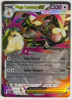 Mega Lopunny ex - 084/094 - Ultra Rare - Phantasmal Flames - NM/M Pokemon Card - Image 1