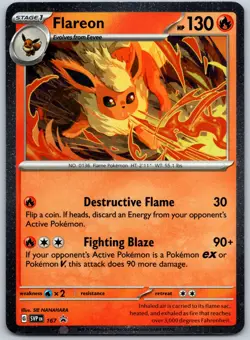 Flareon - (Cosmos Holo) Holo Promo SV: Scarlet & Violet Promo Cards 167 NM - Image 1