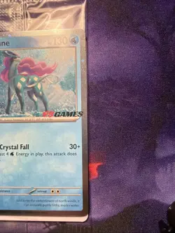 Suicune 026/094 EB Games Stamped Promo Holo Phantasmal Pokemon Card - SEALED - Image 3