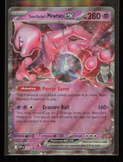 Team Rocket's Mewtwo ex Promo SV: Scarlet & Violet Promo Cards 205 NM - Image 1