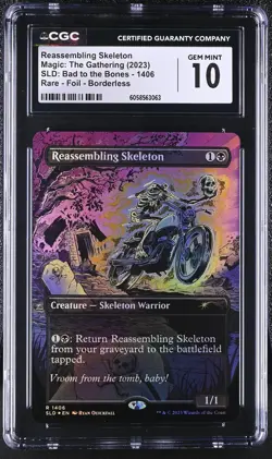 REASSEMBLING SKELETON Secret Lair Foil Bad to the Bones CGC 10 MTG [Nostalgium] - Image 1