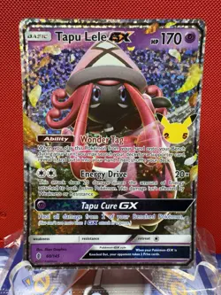 Pokemon Tapu Lele GX Celebrations Classic Collection Holo 60/145 #749 - Image 1