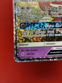Pokemon Tapu Lele GX Celebrations Classic Collection Holo 60/145 #749 - Image 4
