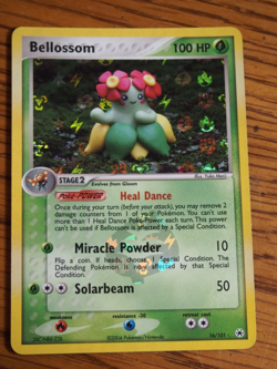 2004 Pokemon Ex Hidden Legends Bellossom foil card, mint condition - Image 1