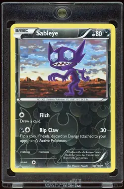 2014 Pokemon TCG XY Base Set Sableye Reverse Holo Card #68/146 - Image 1