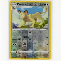 Pokemon TCG Persian 200/264 Swsh08: Fusion Strike Reverse Holo Card EN-NM 2021 - Image 1
