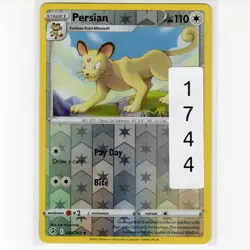 Pokemon TCG Persian 200/264 Swsh08: Fusion Strike Reverse Holo Card EN-NM 2021 - Image 3