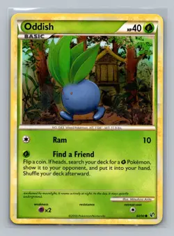 Pokemon TCG Oddish 60/90 Undaunted Normal LP - Image 1