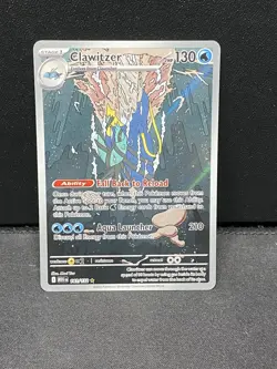 Clawitzer #141/132 Illustration Rare Mega Evolution Near Mint Pokemon Card - Image 1