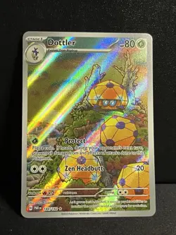 Dottler 184/182 Pokemon 2023 SV04: Paradox Rift Illustration Rare Holo NM+! - Image 1