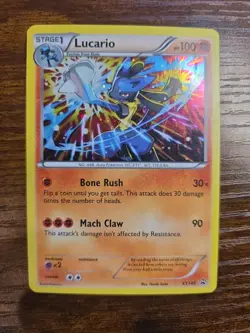 Lucario XY140 Promo Holofoil Rare Pokemon TCG Card English 2016 XY Promos - Image 1
