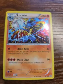 Lucario XY140 Promo Holofoil Rare Pokemon TCG Card English 2016 XY Promos - Image 2
