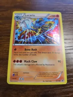 Lucario XY140 Promo Holofoil Rare Pokemon TCG Card English 2016 XY Promos - Image 3