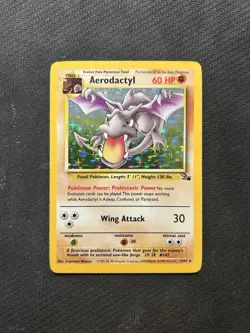 Pokemon TCG Aerodactyl 1/62 Fossil Holo! HP Condition! See Description! - Image 1