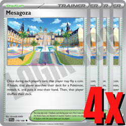 4x Mesagoza 178/198 x4 - Scarlet & Violet - Pokemon TCG - Playset - Image 1