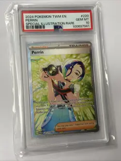 Pokemon TCG Twilight Masquerade Perrin SIR 220 PSA 10 - Image 1