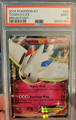 2016 Pokemon XY Breakpoint Togekiss EX #83 PSA 9 Mint - Image 1