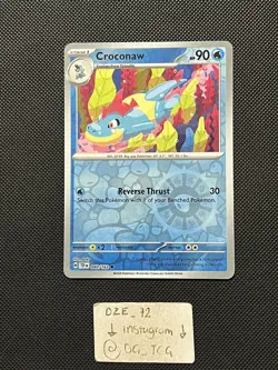 Pokemon Temporal Forces - Croconaw - 040/162 - Reverse Holo - M/NM - Image 1