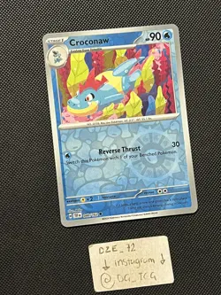 Pokemon Temporal Forces - Croconaw - 040/162 - Reverse Holo - M/NM - Image 3