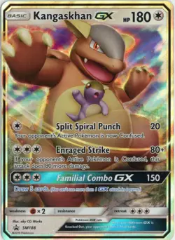 POKEMON SUN & MOON KANGASKHAN GX -SM188- PROMO HOLO - Image 1