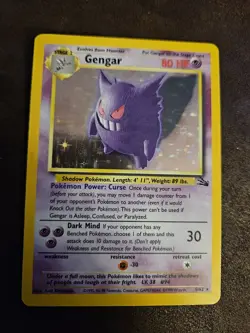 1999 POKEMON GENGAR holo #5/62 Base Set - Image 3