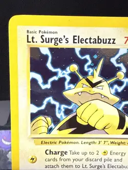Pokemon Card Lt. Surge's Electabuzz 6/132 Gym Heroes Set SWIRL Near Mint - Image 3