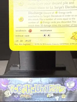Pokemon Card Lt. Surge's Electabuzz 6/132 Gym Heroes Set SWIRL Near Mint - Image 5