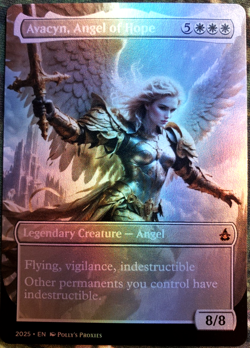 Avacyn, Angel of Hope FOIL (MISCUT) Proxy Playtest Card with Custom Fantasy Art - Image 1